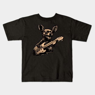 Chihuahua Guitar Kids T-Shirt